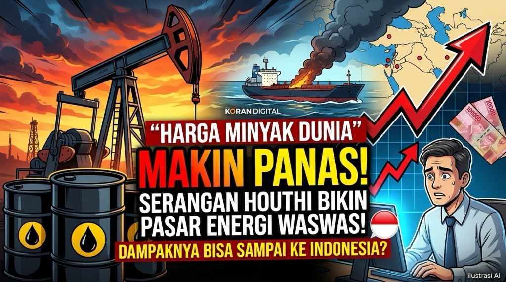 Harga Minyak Global Meroket Akibat Konflik Houthi, Bisa Berdampak ke&nbsp;Indonesia!
